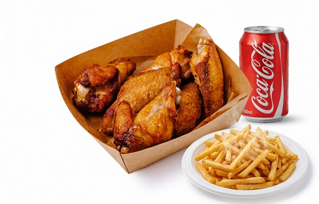 Menú de alitas de pollo en Molina